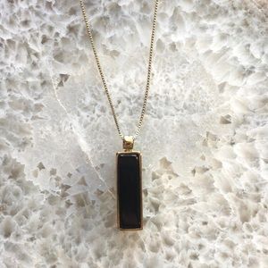 Express long gemstone necklace